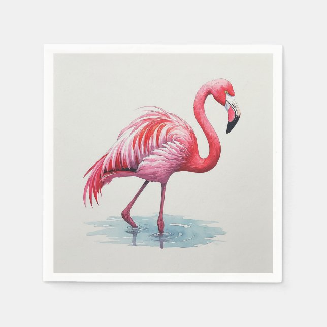 Flamingo Napkin (Front)