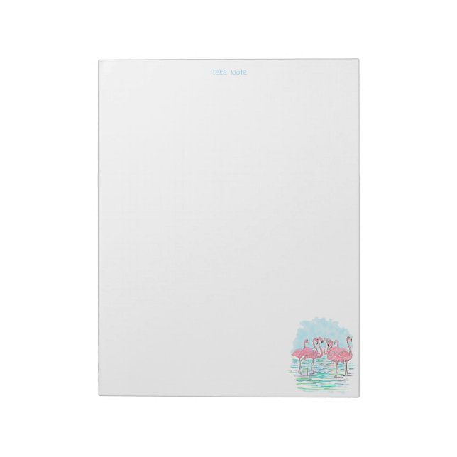 Flamingo Notepad (Rotated)