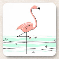 Flamingo Ocean coasters plastic