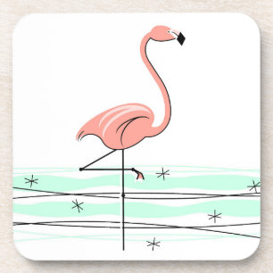 Flamingo Ocean coasters plastic