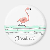 Flamingo Ocean Fabulous magnet