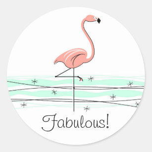 Flamingo Ocean Fabulous! sticker
