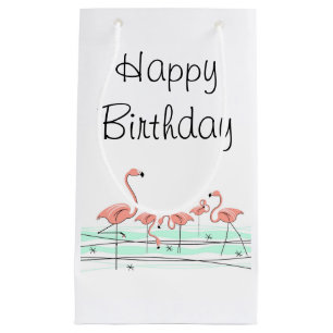 Flamingo Ocean Group Happy Birthday small Gift Bag