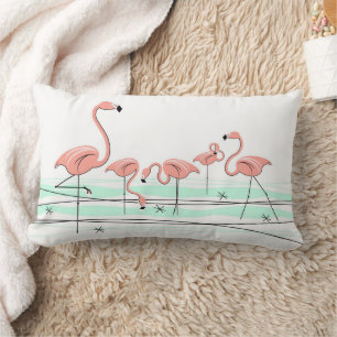 Flamingo Ocean Group striped back lumbar Cushion