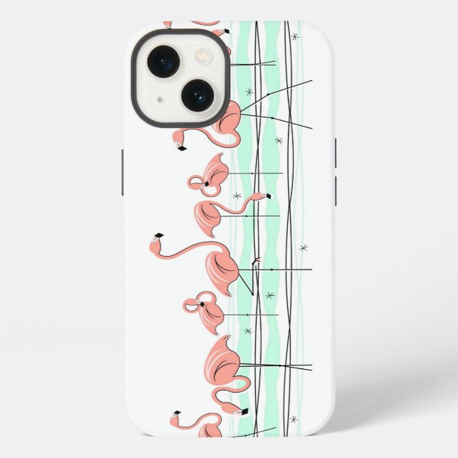 Flamingo Ocean Line iPad Mini case (Back)