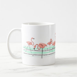 Flamingo Ocean Line mug