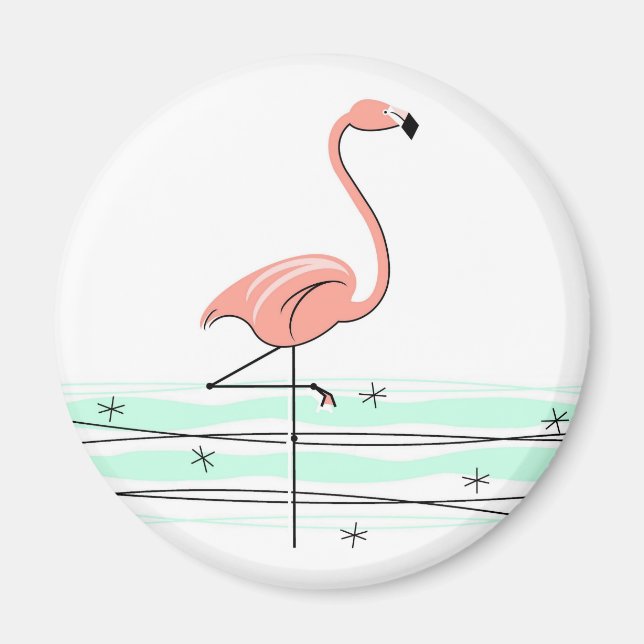 Flamingo Ocean magnet (Front)