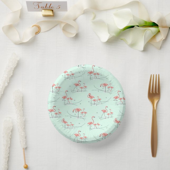 Flamingo Ocean Multi Paper Plate (Wedding)