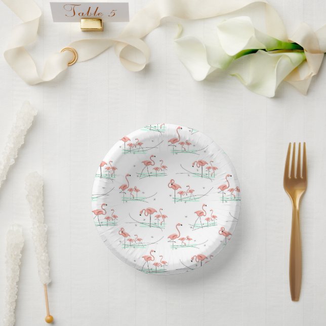 Flamingo Ocean Multi Paper Plate (Wedding)