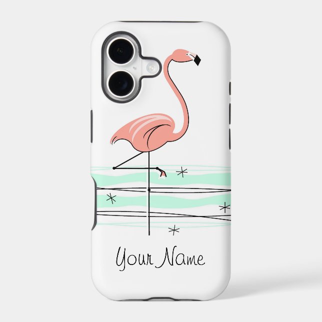 Flamingo Ocean 'Name' iPhone 11 tough (Back)