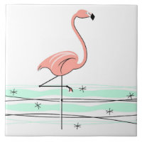Flamingo Ocean tile