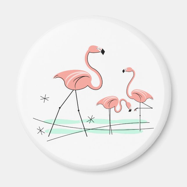 Flamingo Ocean Trio 2 magnet (Front)