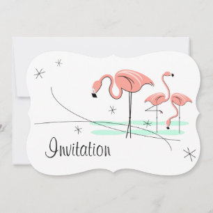 Flamingo Ocean Trio 3 invitation bracket
