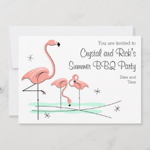 Flamingo Ocean Trio 4 invitation
