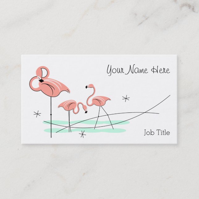 Flamingo  Ocean Trio business card (Front)