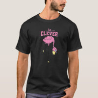 Flamingo on one Leg with Glasses be Clever