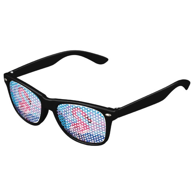 Flamingo Painting Kids Sunglasses (Angled)