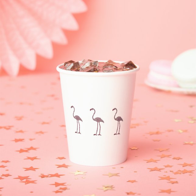 Flamingo Paper Cups (Insitu)