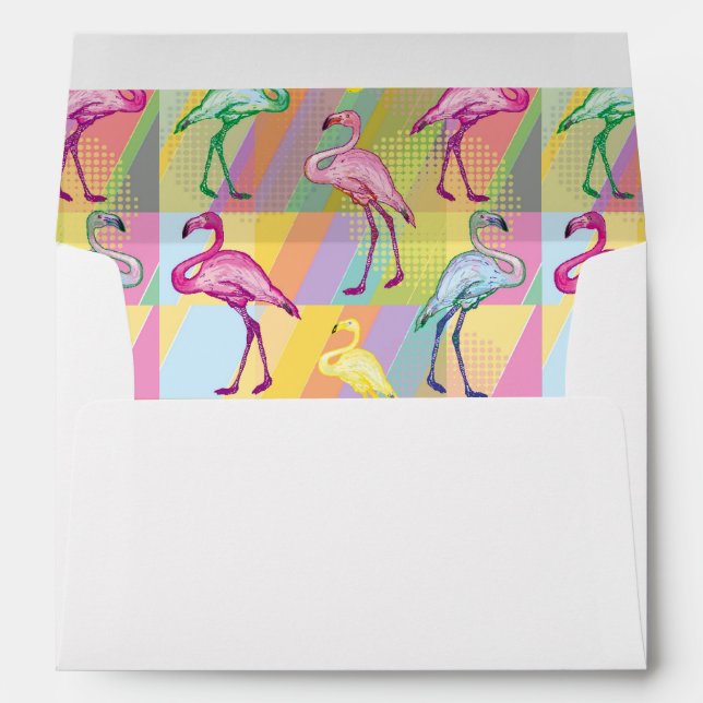 Flamingo Parade Envelopes (Back (Bottom))