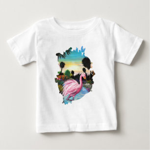 Flamingo Paradise Baby T-Shirt