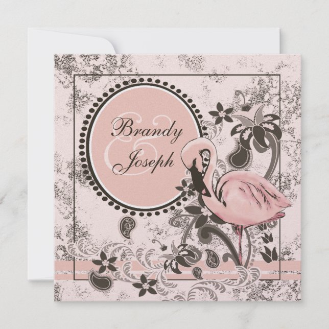 Flamingo Paradise Invitation (Front)