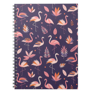 Flamingo Paradise Pattern Notebook