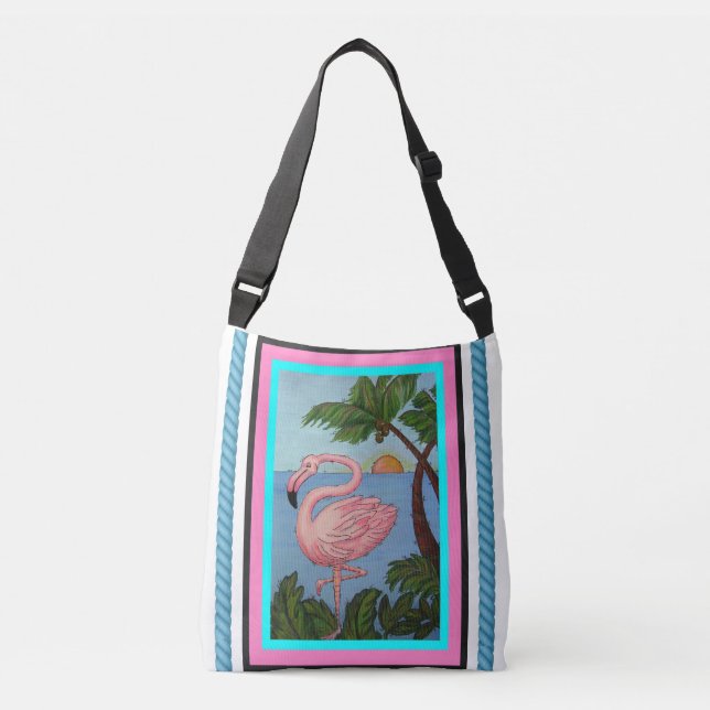 Flamingo Paradise Tote Bage (Front)