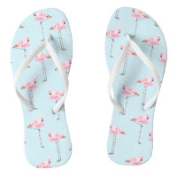 FLAMINGO PARK BLUE Slim Strap FlipFlops Thongs