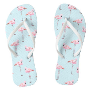 FLAMINGO PARK BLUE Slim Strap FlipFlops Thongs