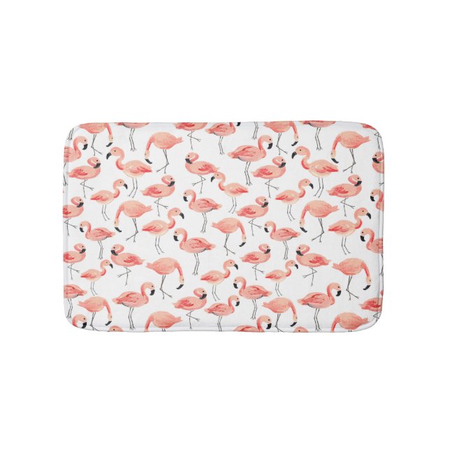 Flamingo Party Bath Mat (Front)