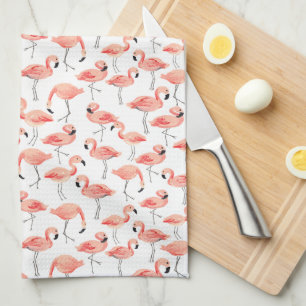 Flamingo Party Tea Towel