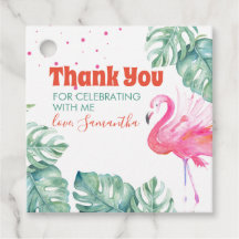 Flamingo Party Thank You