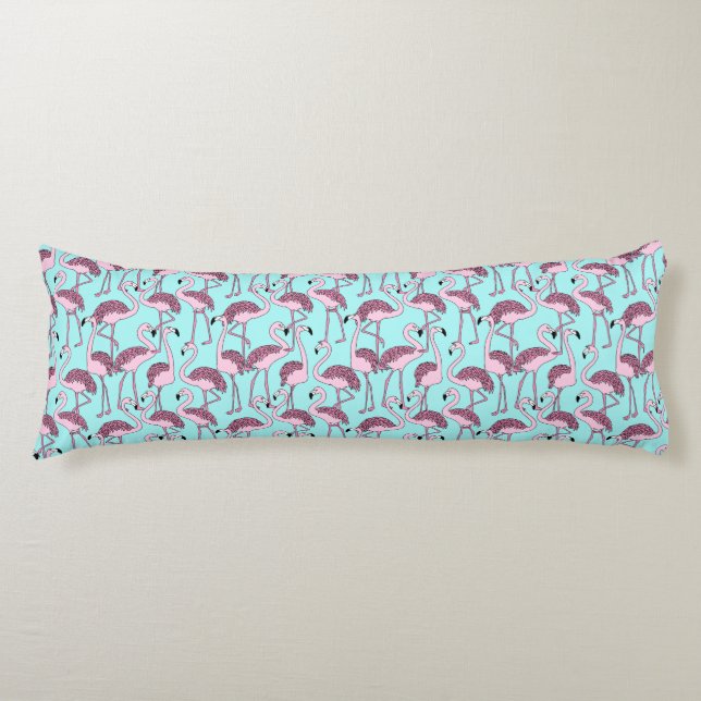 Flamingo Pattern Body Cushion (Front)