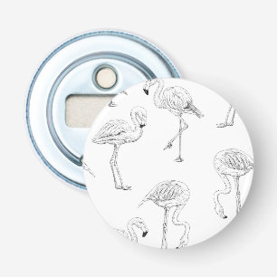 Flamingo pattern bottle opener