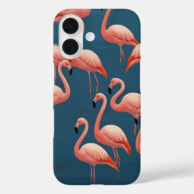 Flamingo Pattern Case-Mate iPhone Case (Back)
