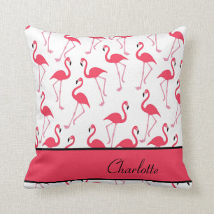 Flamingo Pattern Cushion