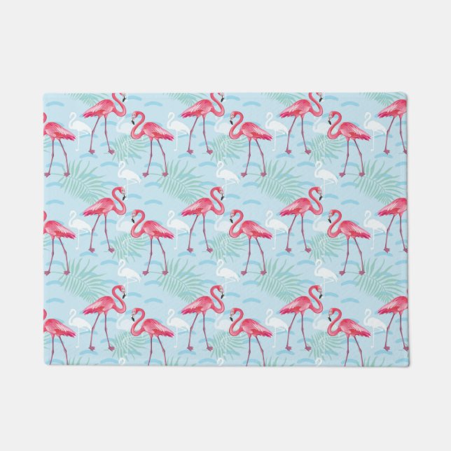 Flamingo Pattern Doormat (Front)