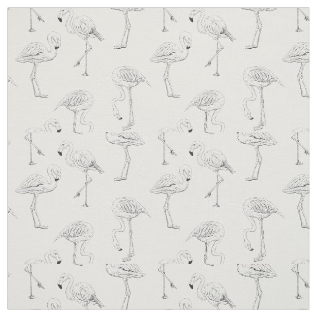 Flamingo pattern fabric (Swatch)