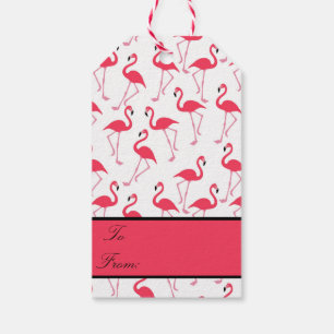Flamingo Pattern Gift Tags