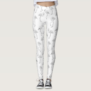 Flamingo pattern leggings