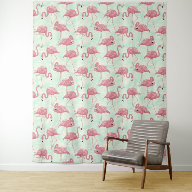 Flamingo Pattern tapestries (In Situ)
