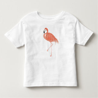 Flamingo Pattern Watercolor Toddler Shirt