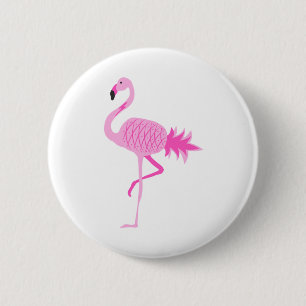 Flamingo Pineapple 6 Cm Round Badge