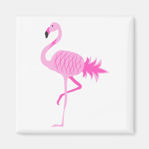 Flamingo Pineapple Magnet