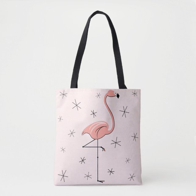 Flamingo Pink all over tote (Front)