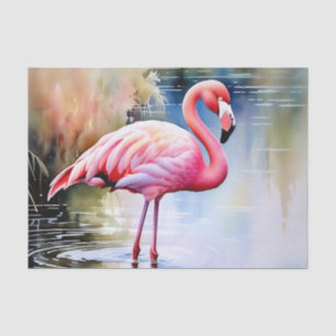 Flamingo Pink Bird Tissue Paper