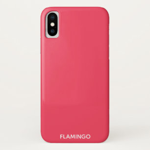Flamingo pink colour name iPhone x case