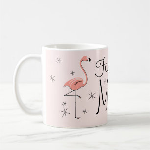 Flamingo Pink 'Fabulous Mum' mug