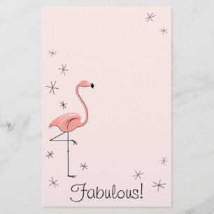 Flamingo Pink Fabulous! stationery