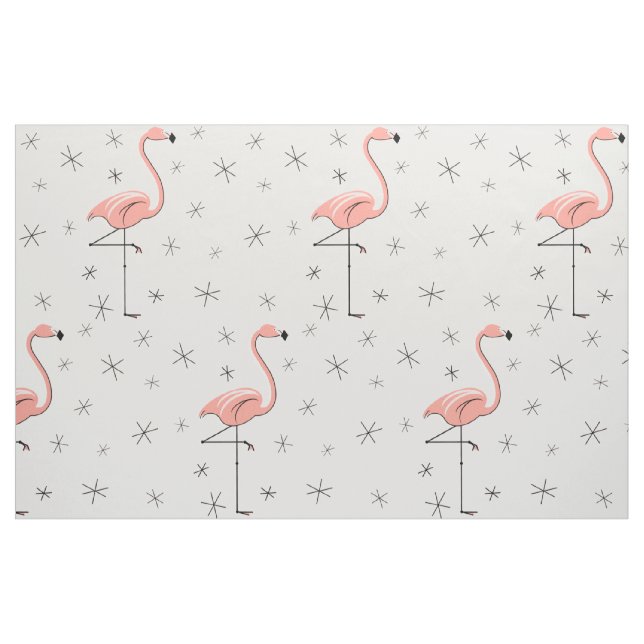 Flamingo Pink large pattern fabric (Fat Quarter)